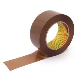 3M 309 Precinto adhesivo de polipropileno SIN RUIDO Scotch® - Marrón, transparente y blanco - 50 mm x 66 m - Imagen 2