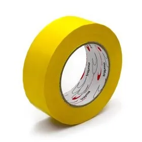 Rollo de cinta adhesiva PVC para embalajes amarilla