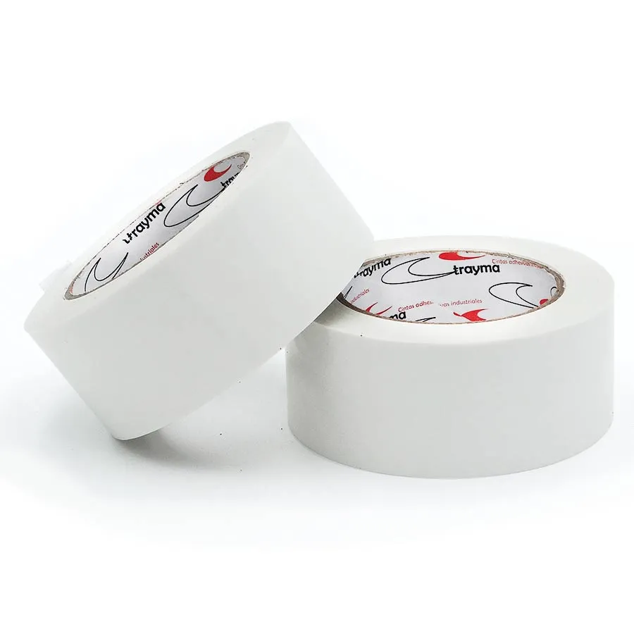 Cinta adhesiva embalaje premium blanco puro