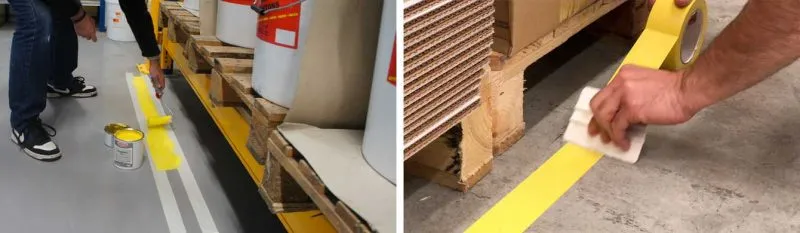 Sistemas para el marcaje de suelos industriales