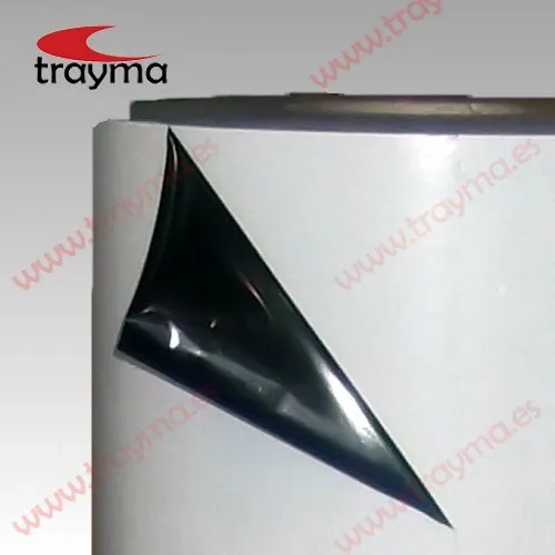 TYM 1315 Película de recubrimiento de polietileno para protección temporal de PVC, metal y otras superficies. Exterior blanco - interior negro - Imagen 2