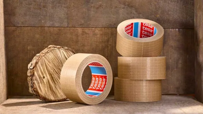Cinta adhesiva de papel kraft reforzada con filamentos tesa 60013