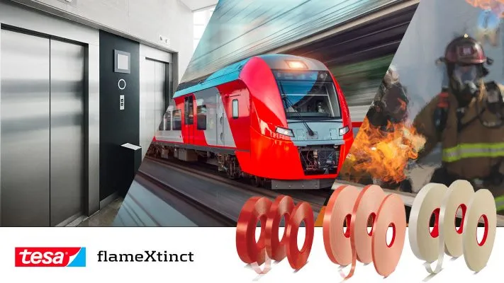 Cinta doble cara retardante de llama / ignífuga tesa flameXtinct