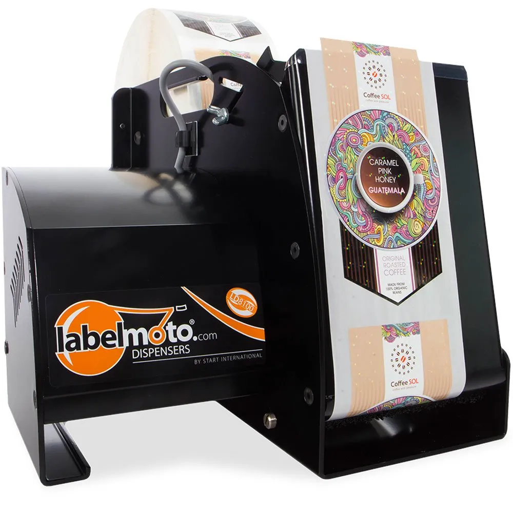 LDX8100 de Labelmoto es un dispensador de etiquetas automático, para etiquetas muy grandes.