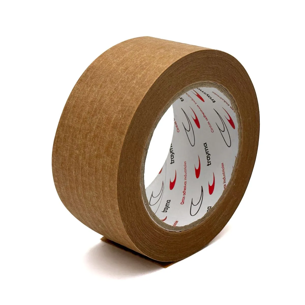 Cinta de papel reforzada con filamentos para cierre de cajas de cartón