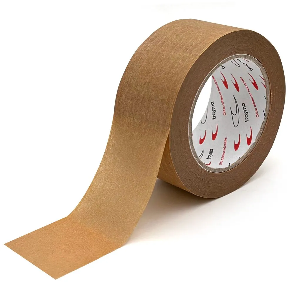 TYM 1125R Cinta adhesiva de papel kraft reforzado para embalaje pesado - 50 mm × 45 m - Imagen 2