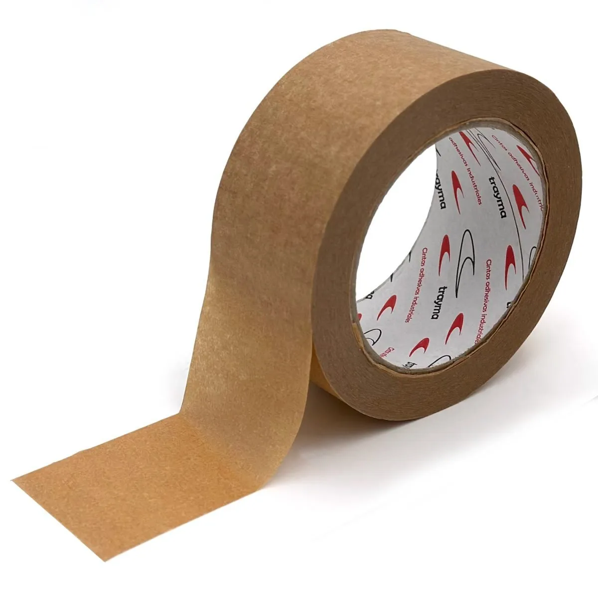 TYM 1129 Cinta adhesiva de papel 100% reciclado para embalaje - Certificado FSC - 48 mm × 45 m - Imagen 2