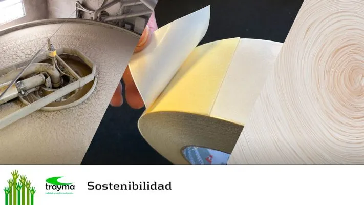 Reciclaje liner de papel siliconado (protector) de una cinta adhesiva