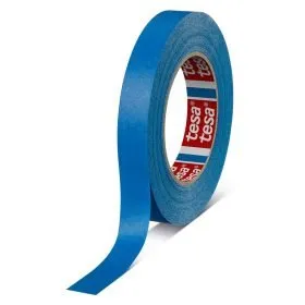 cinta tesa 4308 azul estrecha en 25mm para carrocería