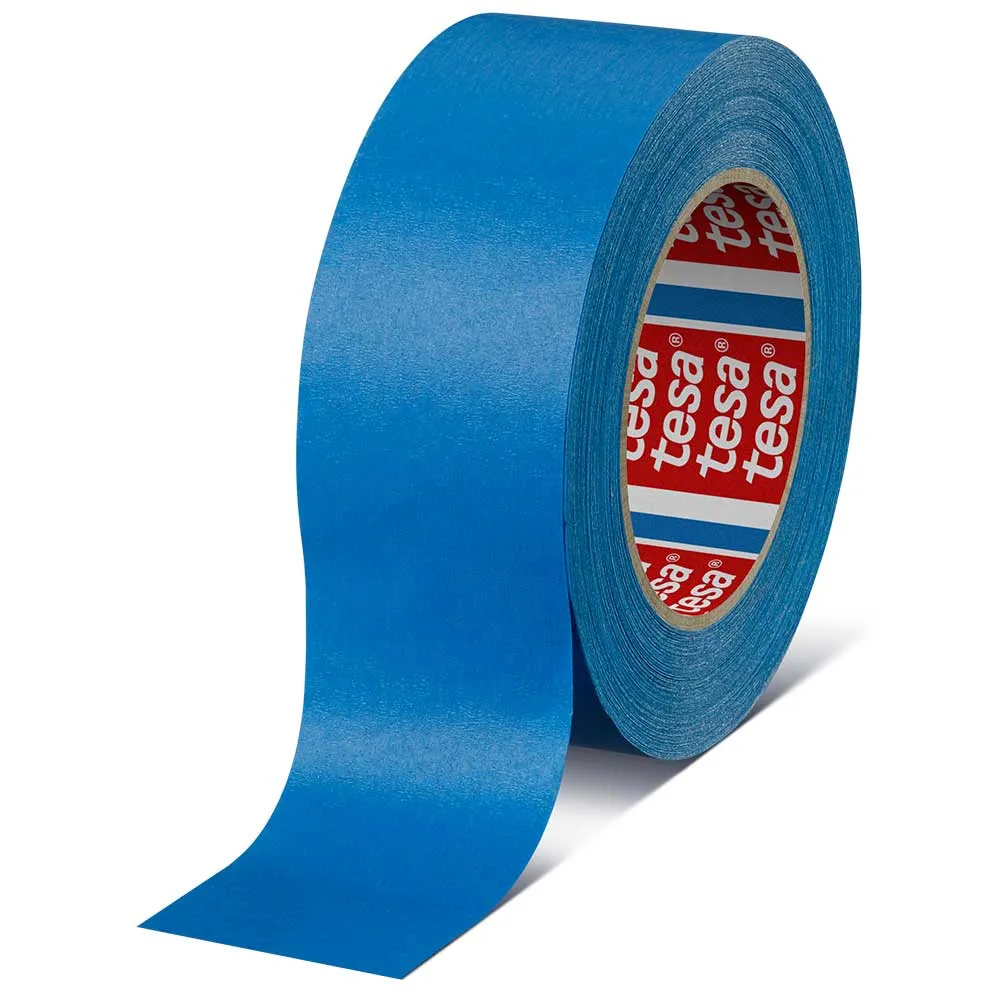 tesa 4308 - Cinta de enmascarado de altas prestaciones para industria del automóvil, 50mm azul