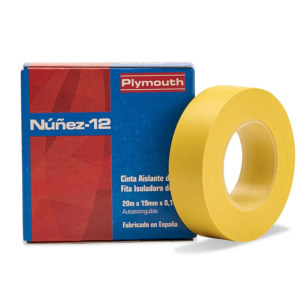 Cinta aislante amarilla NUÑEZ 12