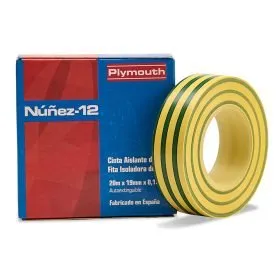 Cinta aislante tierra amarillo verde NUÑEZ 12.